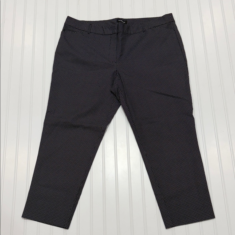 LIZ CLAIBORNE CAREER EMMA CLASSIC BLACK WHITE DRESS PANTS SIZE 18
